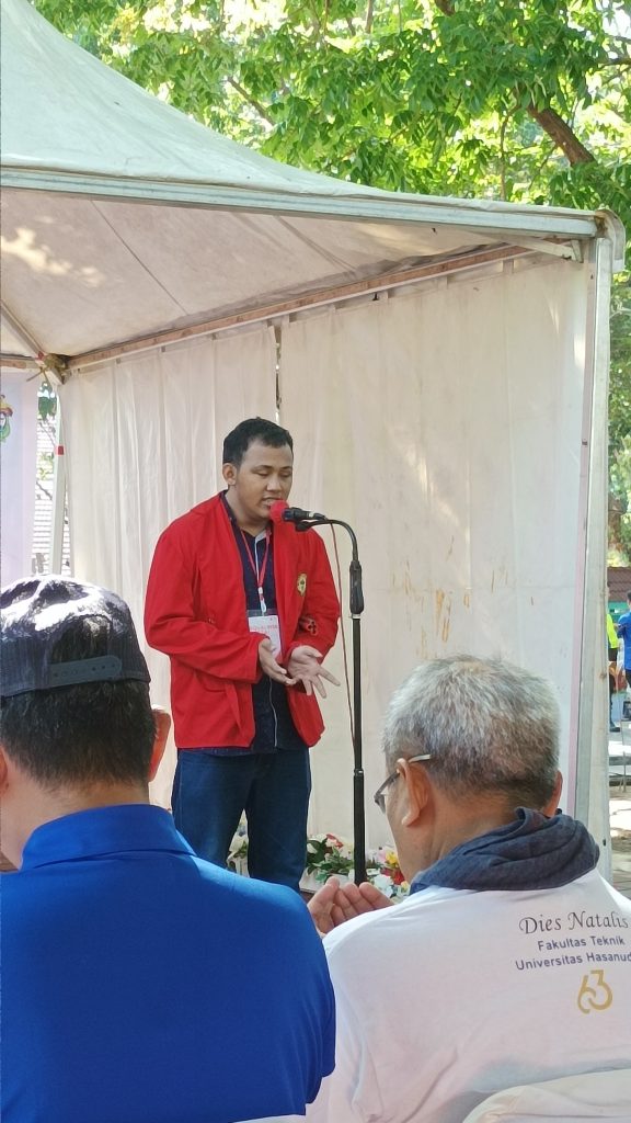 Ilham saat perayaan Hari Disabilitas Internasional di Unhas