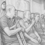 Sketsa Suasana penyampaian protes atas keputusan anulir